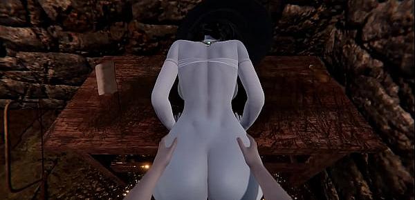  POV fucking the hot vampire milf Lady Dimitrescu in a sex dungeon. Resident Evil Village 3D Hentai.
